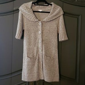 Brown and cream sweater